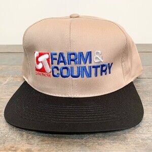 NWOT VTG Central Tractor CT Farm & Country Snap Back Trucker Hat